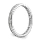 14k White Gold 1/2 Ct. Lab Grown Diamond VS/SI+ G+ Channel Set Size 6.5 Eternity Band