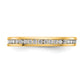 14k Yellow Gold 1/2 Ct. Lab Grown Diamond VS/SI+ G+ Channel Set Eternity Band Ring