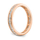 14k Rose Gold 1 Ct. Lab Grown Diamond VS/SI+ G+ Channel Set Eternity Band Ring