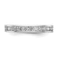 14k White Gold 1 Ct. Lab Grown Diamond VS/SI+ G+ Channel Set Eternity Band Ring