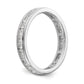 14k White Gold 1 Ct. Lab Grown Diamond VS/SI+ G+ Channel Set Eternity Band Ring