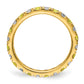 14k Yellow Gold 7/8 Ct. Lab Grown Diamond VS/SI+ G+ and Lab Created Sapphire Size 9 Eternity Band