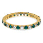 14k Yellow Gold 1/2 Ct. Lab Grown Diamond VS/SI+ G+ and Lab Created Alexandrite Eternity Band Ring