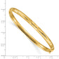 7.75 Inch 14K 3/16 Florentine Engraved Hinged Bangle Bracelet