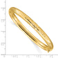 7 Inch 14K 4/16 Florentine Engraved Hinged Bangle Bracelet