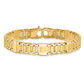 8.5 Inch 14K Satin & Polished Men'S Link Bracelet