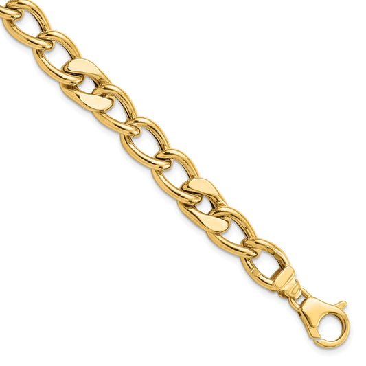 8.5 Inch 14K Polished Fancy Link Men'S Bracelet