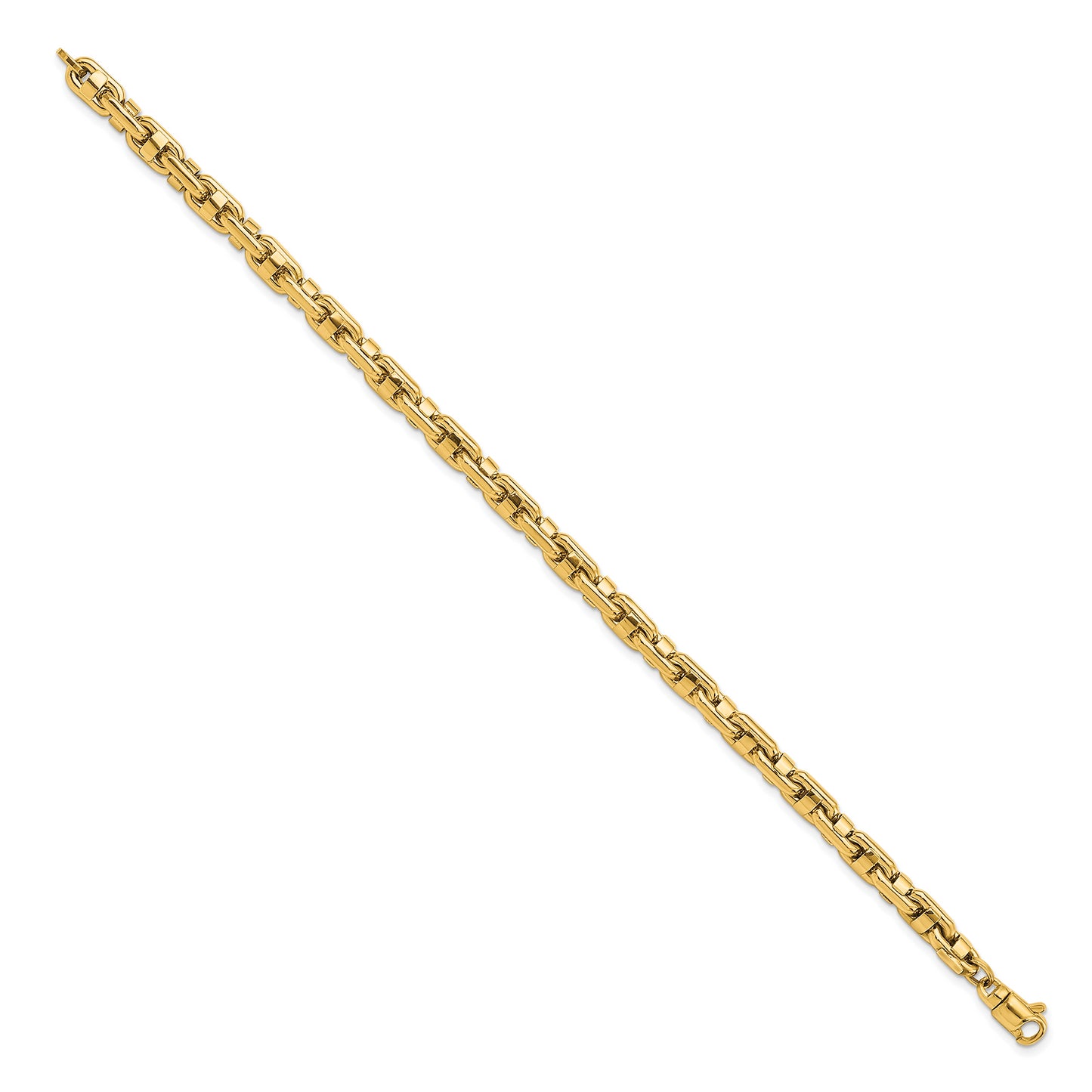 8.5 Inch 14K Yellow Polished Fancy Link Men'S Bracelet