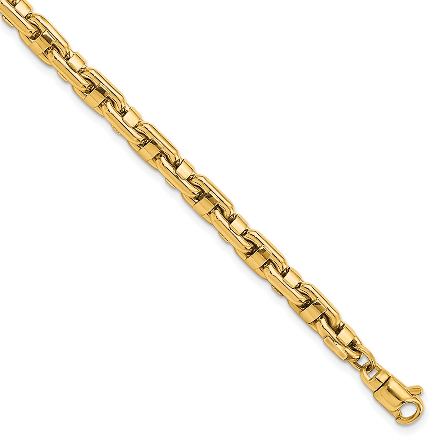 8.5 Inch 14K Yellow Polished Fancy Link Men'S Bracelet