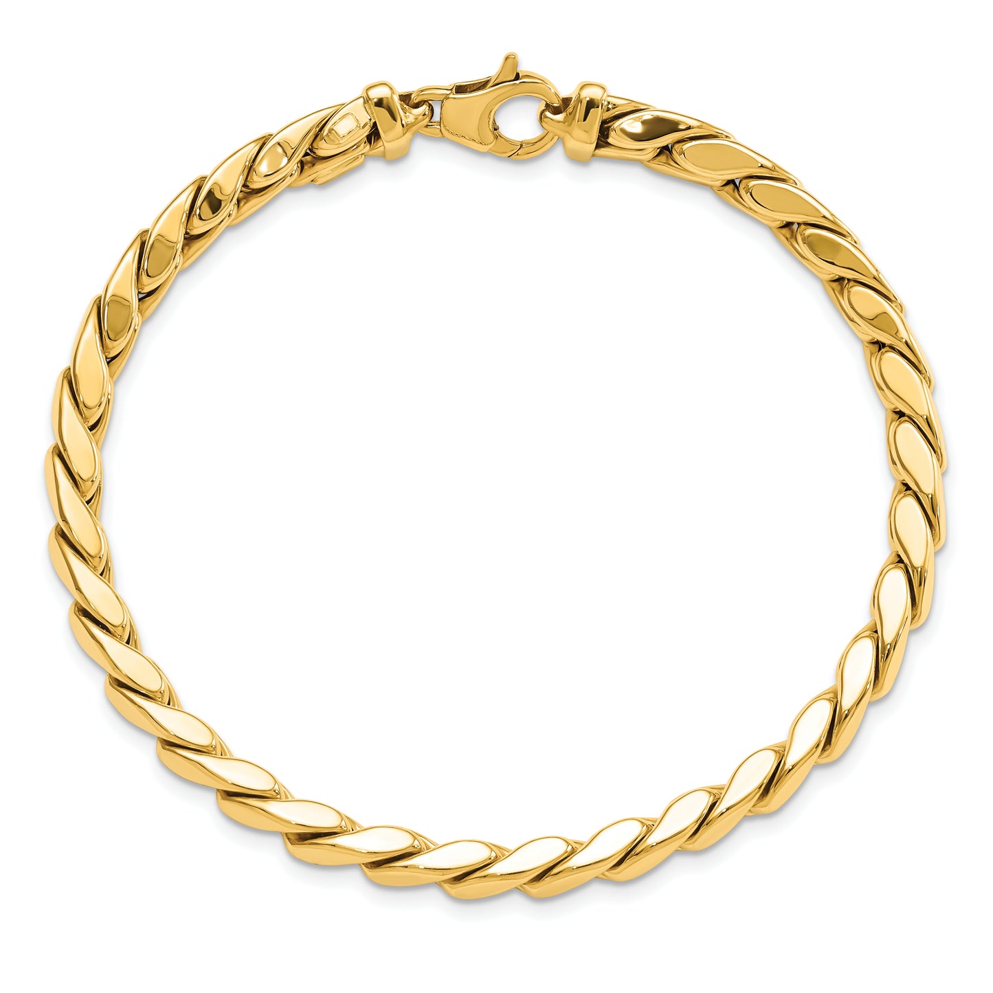 8.5 Inch 14K Polished Fancy Link Men'S Bracelet