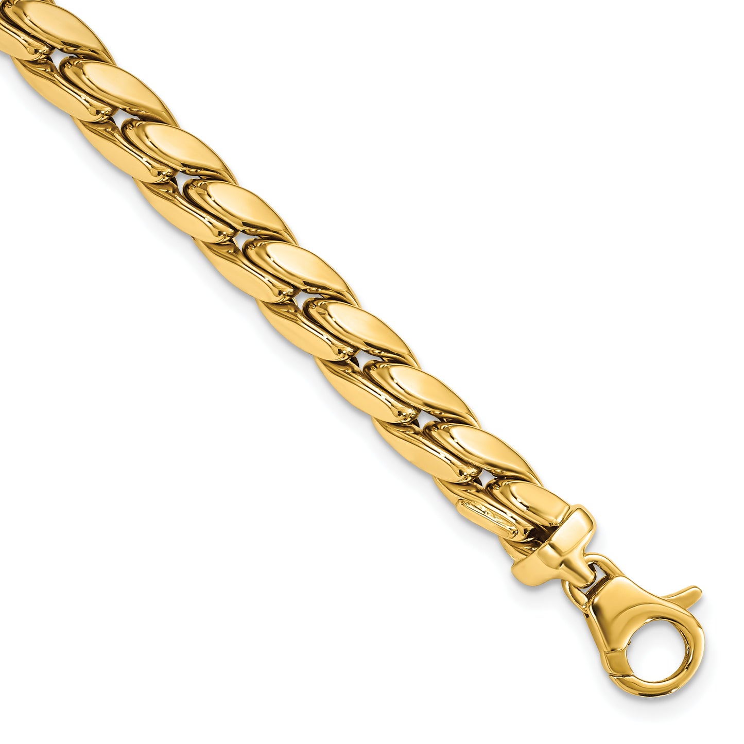 8.5 Inch 14K Polished Fancy Link Men'S Bracelet