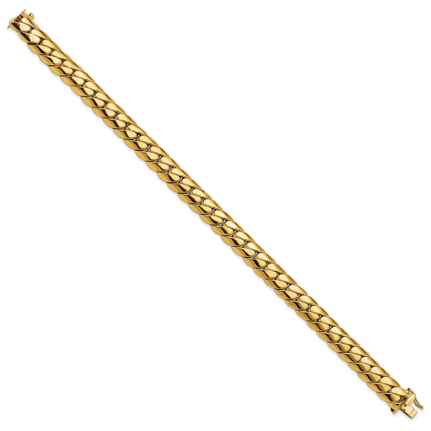 9 Inch 14K Polished Fancy Link Men'S Bracelet