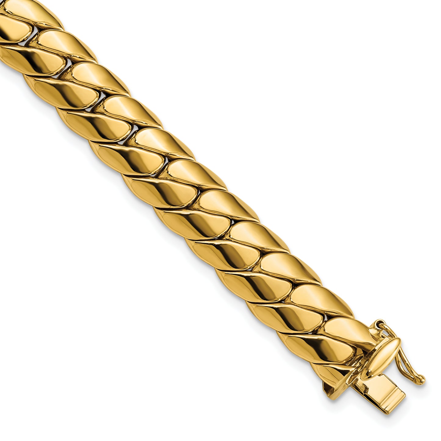 9 Inch 14K Polished Fancy Link Men'S Bracelet