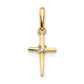 14k Yellow Gold 14k Madi K CZ Children's Cross Pendant