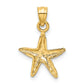 14K Yellow Gold Starfish Pendant