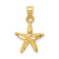 14K Yellow Gold Starfish Pendant