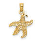 14K Yellow Gold Starfish Pendant