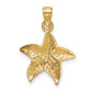 14K Yellow Gold Starfish Pendant