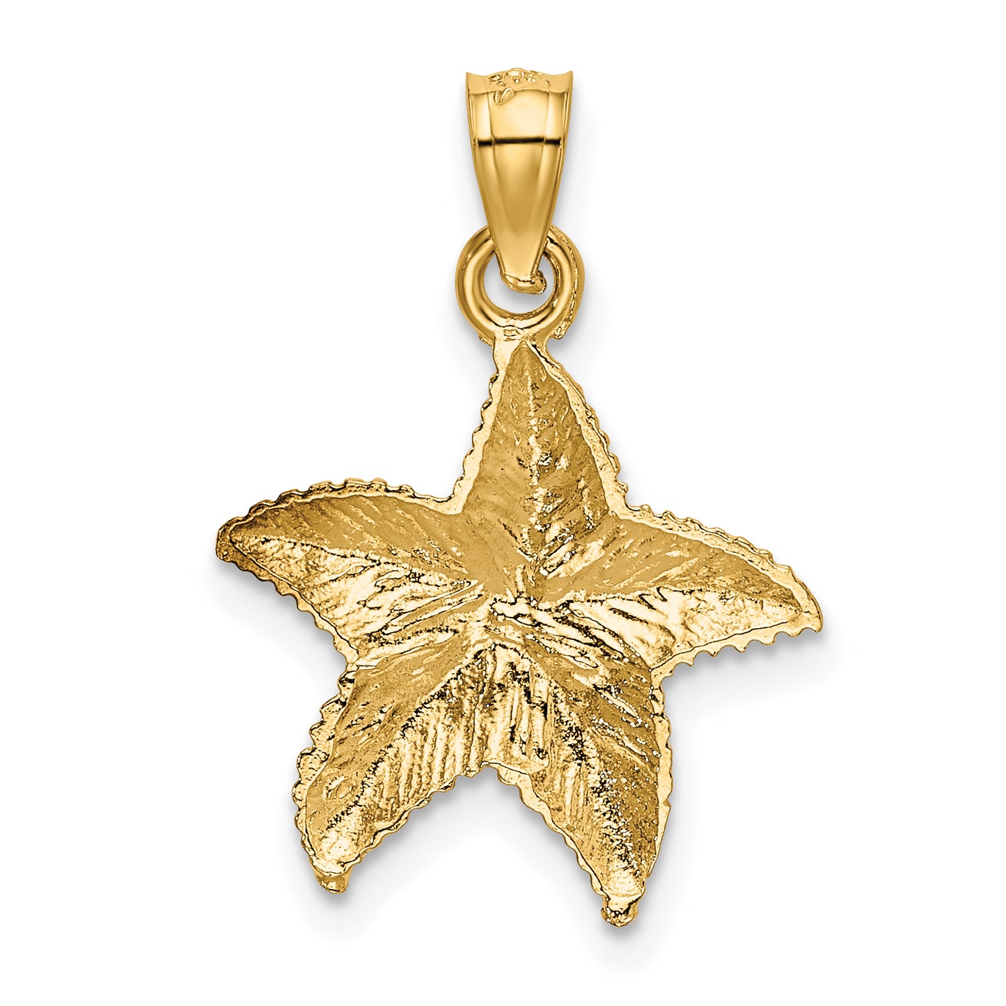 14K Yellow Gold Starfish Pendant