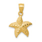 14K Yellow Gold Starfish Pendant