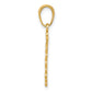 14K Yellow Gold Caduceus Charm