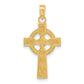 14K Yellow Gold Celtic Cross Pendant