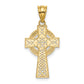 14K Yellow Gold Celtic Cross Pendant