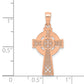 14K Rose Gold Celtic Cross Pendant