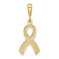 14K Yellow Gold Awareness Pendant