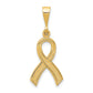 14K Yellow Gold Awareness Pendant