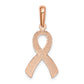 14K Rose Gold Awareness Pendant