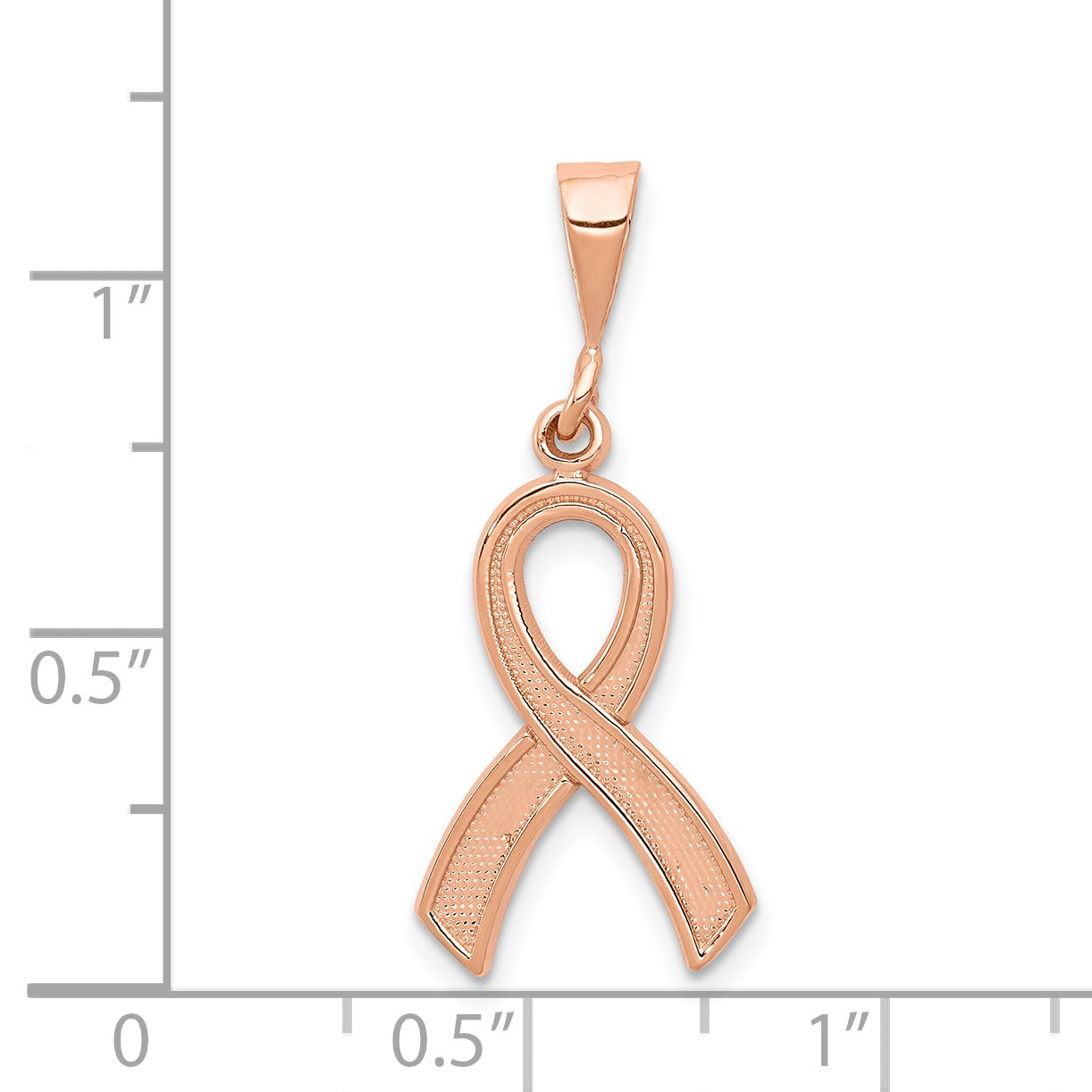 14K Rose Gold Awareness Pendant