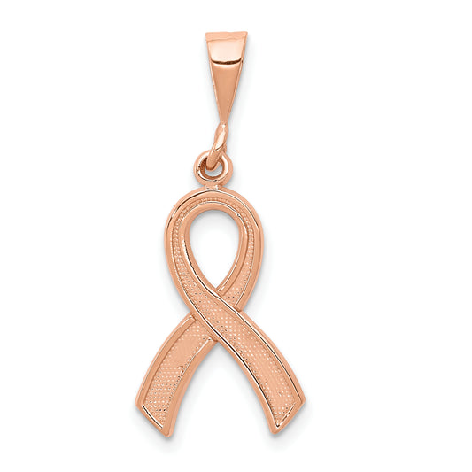 14K Rose Gold Awareness Pendant