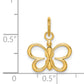 14K Yellow Gold Butterfly Pendant