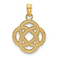 14K Yellow Gold Small Celtic Eternity Knot Circle Charm