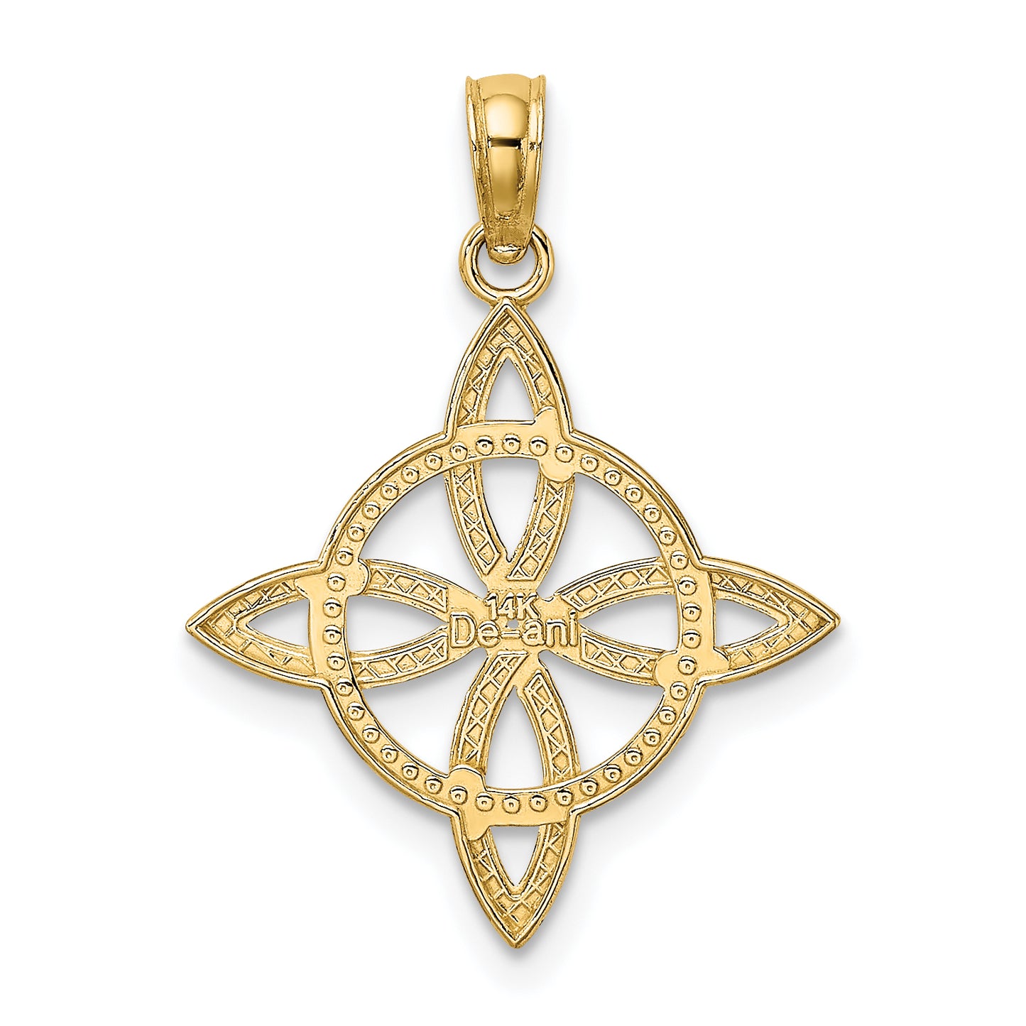 14K Yellow Gold Small Celtic Eternity Knot Charm