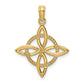 14K Yellow Gold Small Celtic Eternity Knot Charm