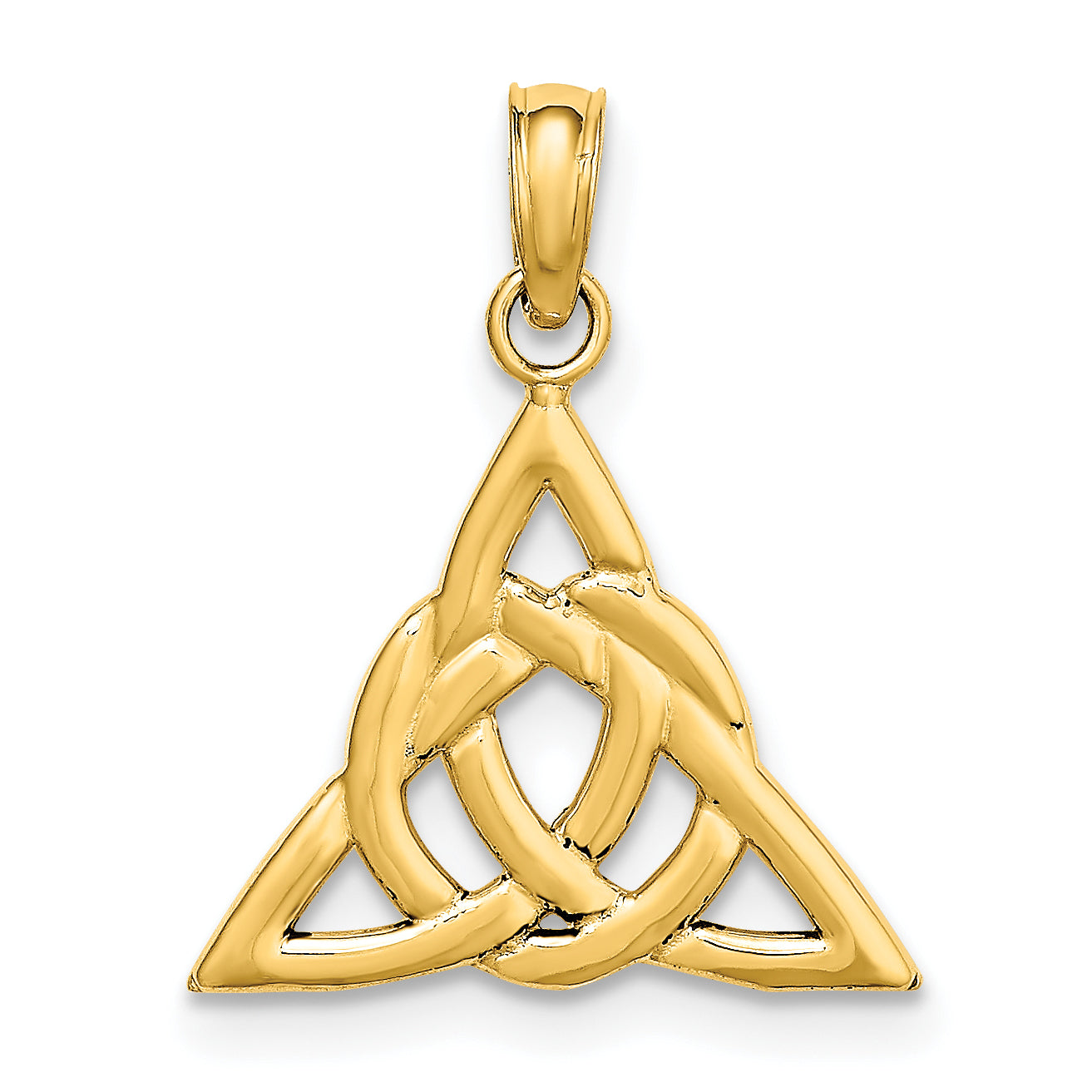 14K Yellow Gold Small Celtic Trinity Knot Charm