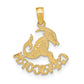 14K Yellow Gold Capricorn Zodiac Charm