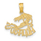 14K Yellow Gold Aquarius Zodiac Charm