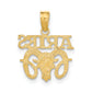 14K Yellow Gold Aries Zodiac Charm