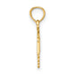 14K Yellow Gold Rn Caduceus Charm