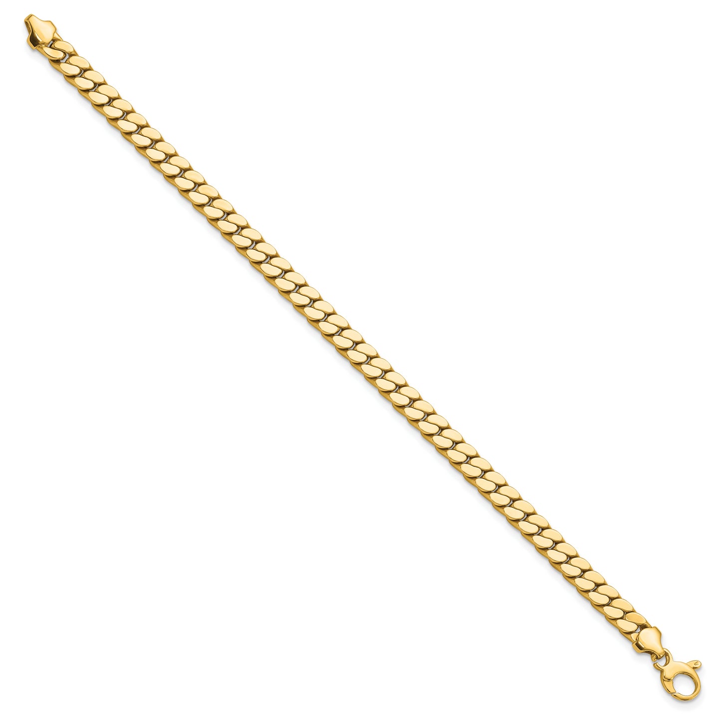 8.5 Inch 14K Men'S Polished Fancy Link Bracelet