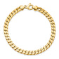 8.5 Inch 14K Men'S Polished Fancy Link Bracelet