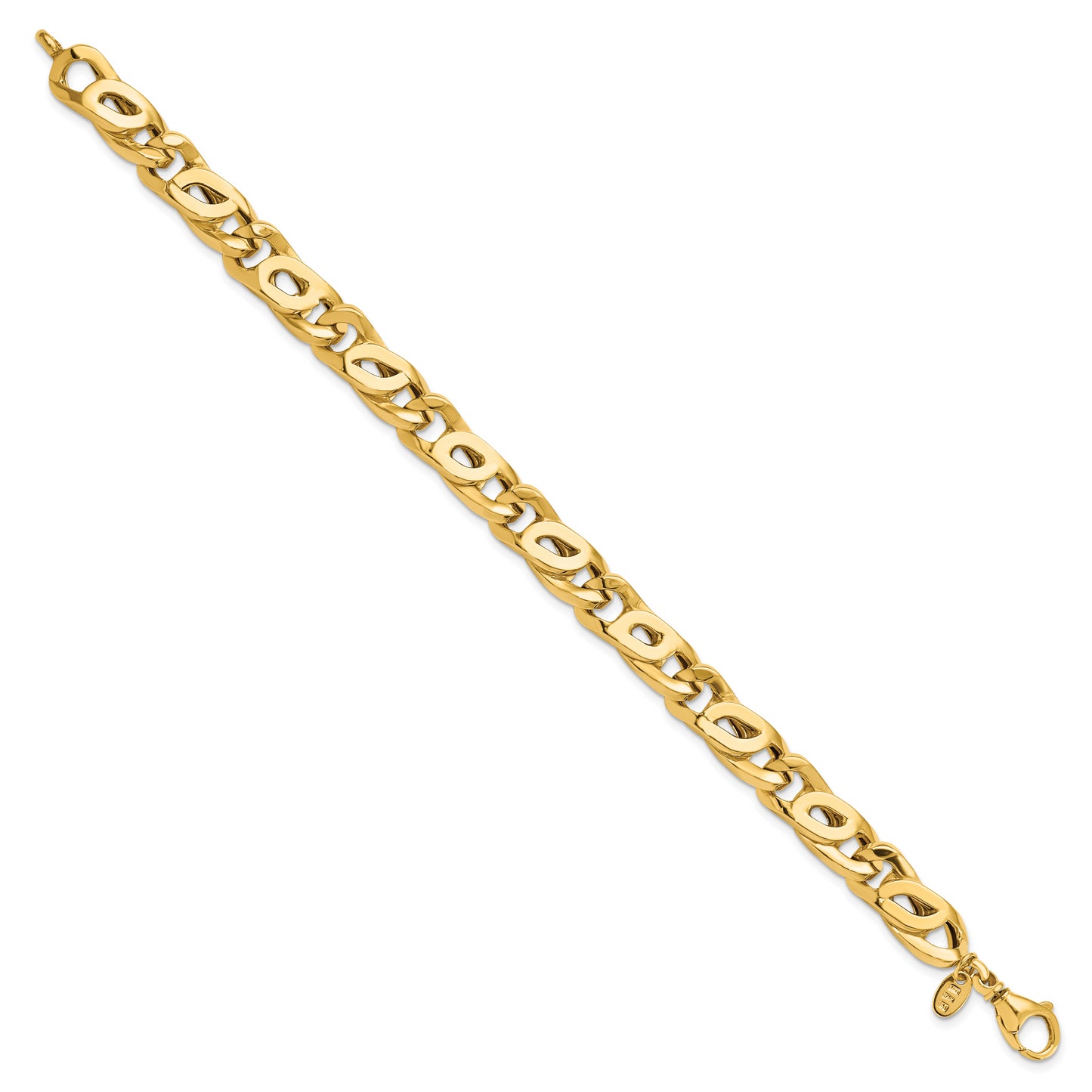 8.25 Inch 14K Men'S Polished Link Bracelet