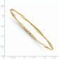 14K Yellow Gold Polished Twisted Slip-On Bangle