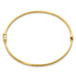 14K Yellow Gold Polished Hinged Bangle