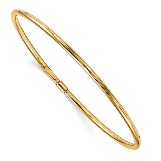 14K Yellow Gold Polished Slip-On Bangle