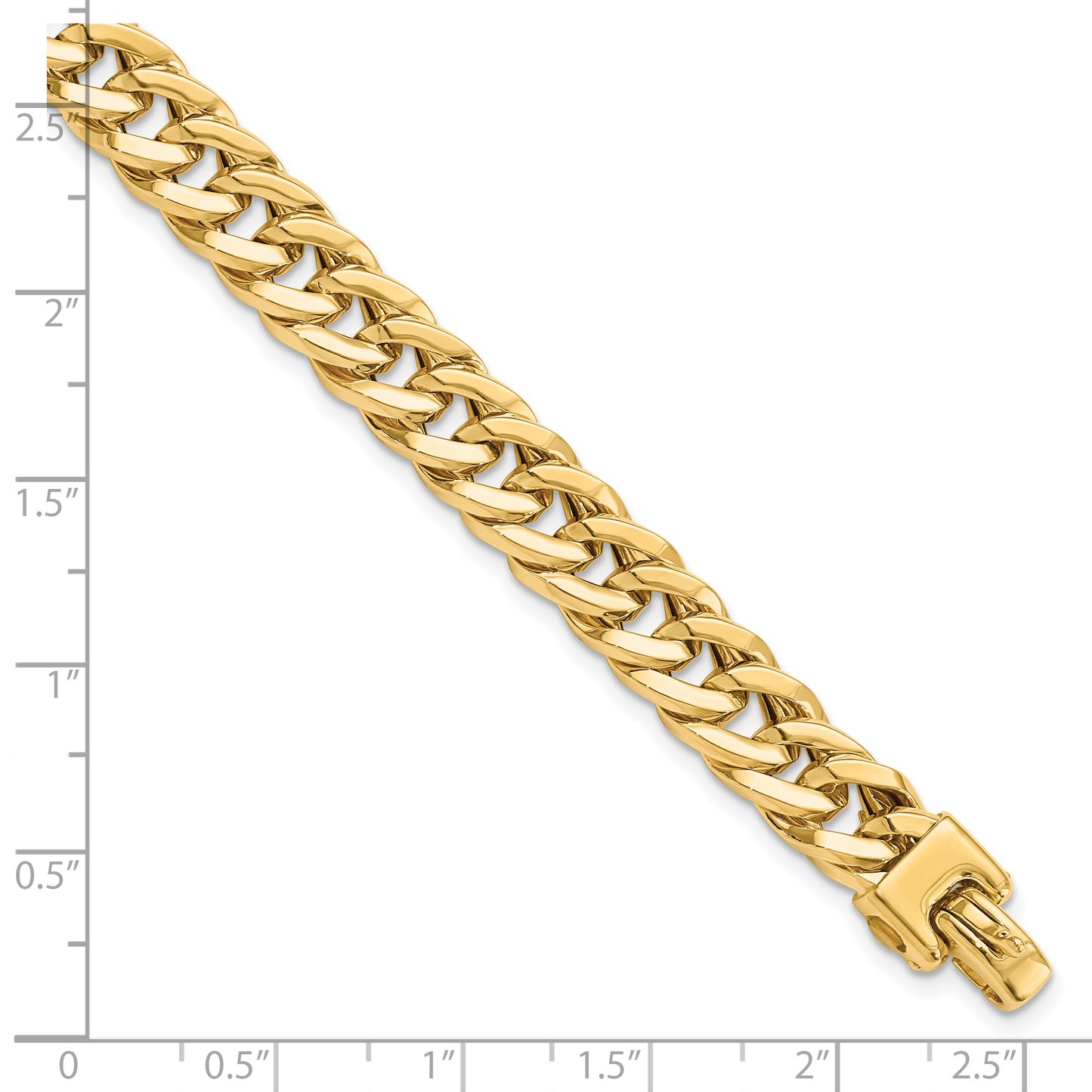 8 Inch 14K Polished Men'S Bracelet