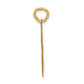 14k Yellow Gold 14k Medium Satin Number 66 Charm